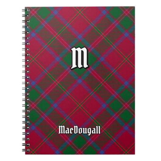 Clan MacDougall Tartan Notizblock (Vorderseite)
