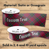 Clan MacDougall Tartan Satinband