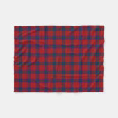 Clan MacDougall Tartan Scottish Red Kariert Fleecedecke (Vorderseite (Horizontal))
