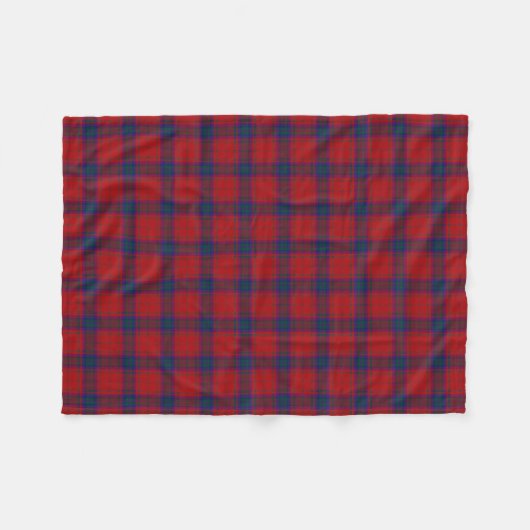 Clan MacDougall Tartan Scottish Red Kariert Fleecedecke (Vorderseite (Horizontal))