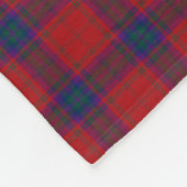 Clan MacDougall Tartan Scottish Red Kariert Fleecedecke (Ecke)