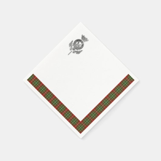 Clan MacDougall Tartan Serviette (Ecke)