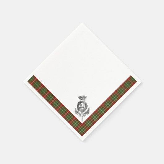 Clan MacDougall Tartan Serviette (Ecke)