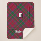 Clan MacDougall Tartan Sherpadecke (Vorderseite)
