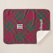 Clan MacDougall Tartan Sherpadecke (Vorderseite (Horizontal))