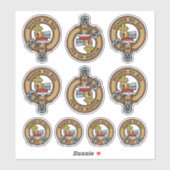 Clan MacDougall Wappen Sticker Set (Blatt)