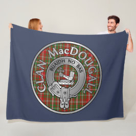Clan MacDougall Wappen & Tartan Fleecedecke