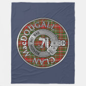 Clan MacDougall Wappen & Tartan Fleecedecke (Vorderseite)