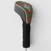 Clan MacDougall Wappen & Tartan Golf Headcover (angewinkelt)