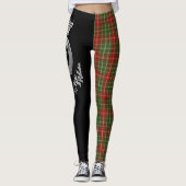 Clan MacDougall Wappen & Tartan Leggings (Vorderseite)