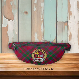 Clan MacDougall-Wappen über Tartan Bauchtasche