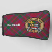 Clan MacDougall Wappen über Tartan Golf Headcover (Vorderseite)