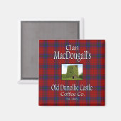 Clan MacDougalls Old Dunollie Castle Coffee Co. Magnet (Vorderseite/Rückseite)