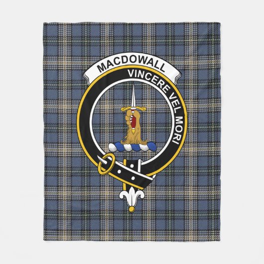 Clan MacDowall Light Tartan Kariert Fleecedecke (Vorderseite)
