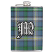 Clan MacDowall McDowell Tartan-alte Flachmann (Vorderseite)