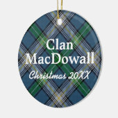 Clan MacDowall Scottish Tartan Keramik Ornament (Links)