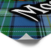 Clan MacDowall Scottish Tartan Poster (Ecke)