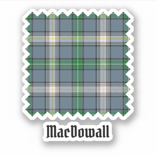 Clan MacDowall Tartan Aufkleber (Vorderseite)