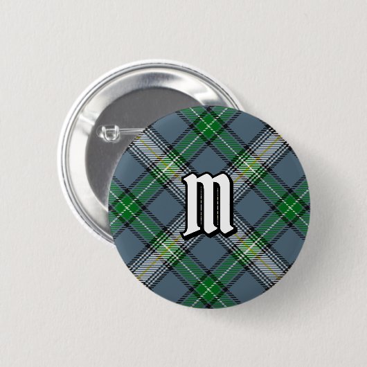 Clan MacDowall Tartan Button (Vorne & Hinten)