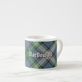 Clan MacDowall Tartan Espressotasse (Vorderseite Rechts)