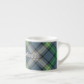 Clan MacDowall Tartan Espressotasse (Rechts)