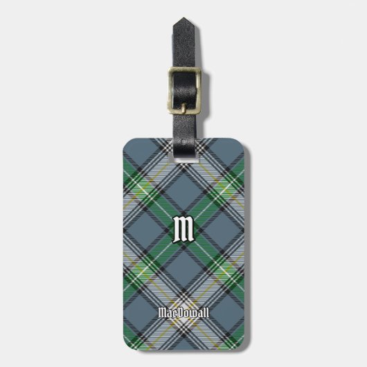 Clan MacDowall Tartan Gepäckanhänger (Vorderseite vertikal)