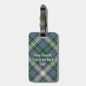 Clan MacDowall Tartan Gepäckanhänger (Rückseite vertikal)