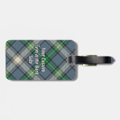 Clan MacDowall Tartan Gepäckanhänger (Rückseite horizontal)