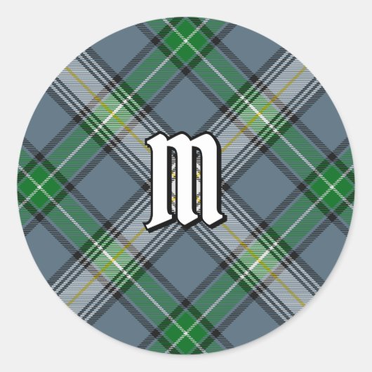Clan MacDowall Tartan Runder Aufkleber (Vorderseite)