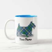 Clan MacDowall Tartan Scottish Terrier Zweifarbige Tasse (Links)