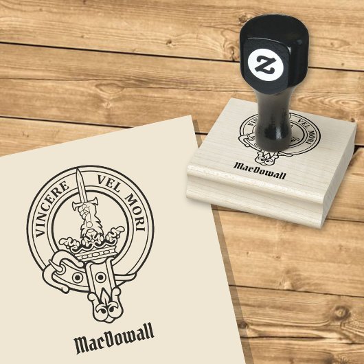Clan MacDowall Wappen Gummistempel