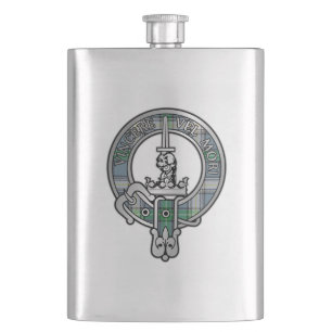 Clan MacDowall Wappen & Tartan Flask Flachmann