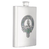 Clan MacDowall Wappen & Tartan Flask Flachmann (Rechts)