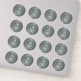 Clan MacDowall Wappen & Tartan Knot Aufkleber