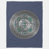 Clan MacDowall Wappen & Tartan Knot Fleecedecke (Vorderseite)