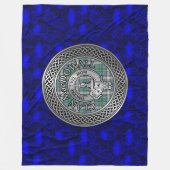 Clan MacDowall Wappen & Tartan Knot Fleecedecke (Vorderseite)