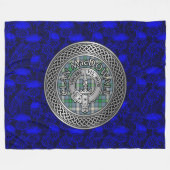 Clan MacDowall Wappen & Tartan Knot Fleecedecke (Vorderseite (Horizontal))
