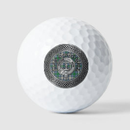 Clan MacDowall Wappen & Tartan Knot Golfball