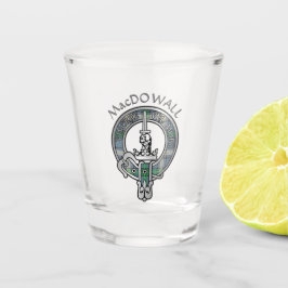 Clan MacDowall Wappen & Tartan Shot Glass Schnapsglas