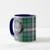 Clan MacDowall Wappen & Tartan Tasse (Vorderseite Links)