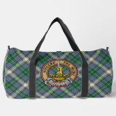 Clan MacDowall-Wappen über Tartan Duffle Bag (Vorderseite)
