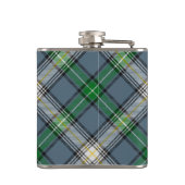 Clan MacDowall Wappen über Tartan Flachmann (Rückseite)