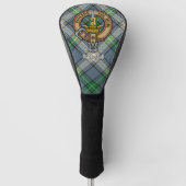 Clan MacDowall Wappen über Tartan Golf Headcover (Vorderseite)