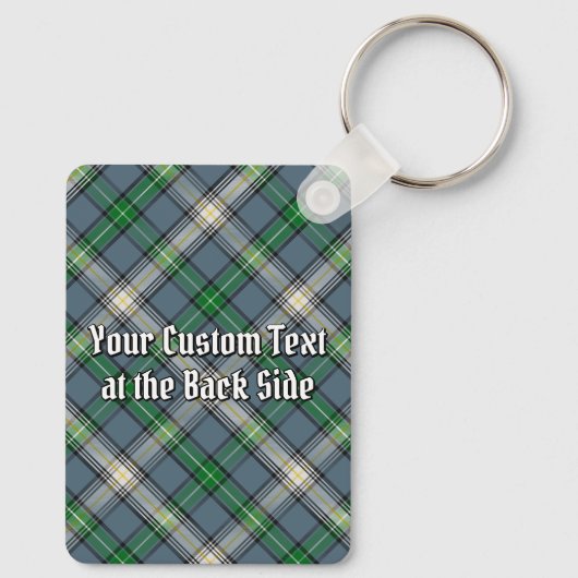 Clan MacDowall Wappen über Tartan Schlüsselanhänger (Rückseite)