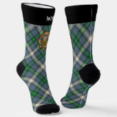 Clan MacDowall Wappen über Tartan Socken (Gewinkelt)