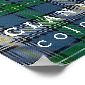Clan MacDowell Colors of Scotland Tartan Poster (Ecke)