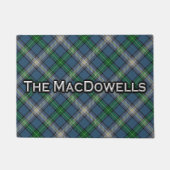 Clan MacDowell MacDowall Tartan Welcome Mat Fußmatte (Vorderseite)