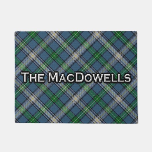 Clan MacDowell MacDowall Tartan Welcome Mat Fußmatte (Vorderseite)