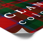 Clan MacDuff Colors of Scotland Tartan Poster (Ecke)
