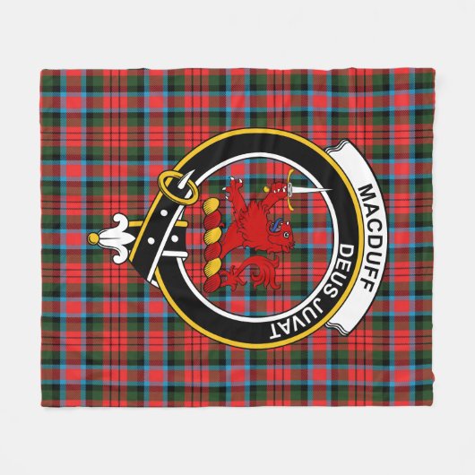 Clan MacDuff Jagd Ancient Tartan Kariert Fleecedecke (Vorderseite (Horizontal))